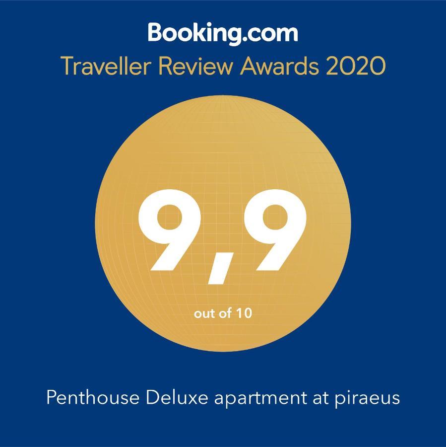 Penthouse Deluxe Apartment At Piræus Eksteriør billede