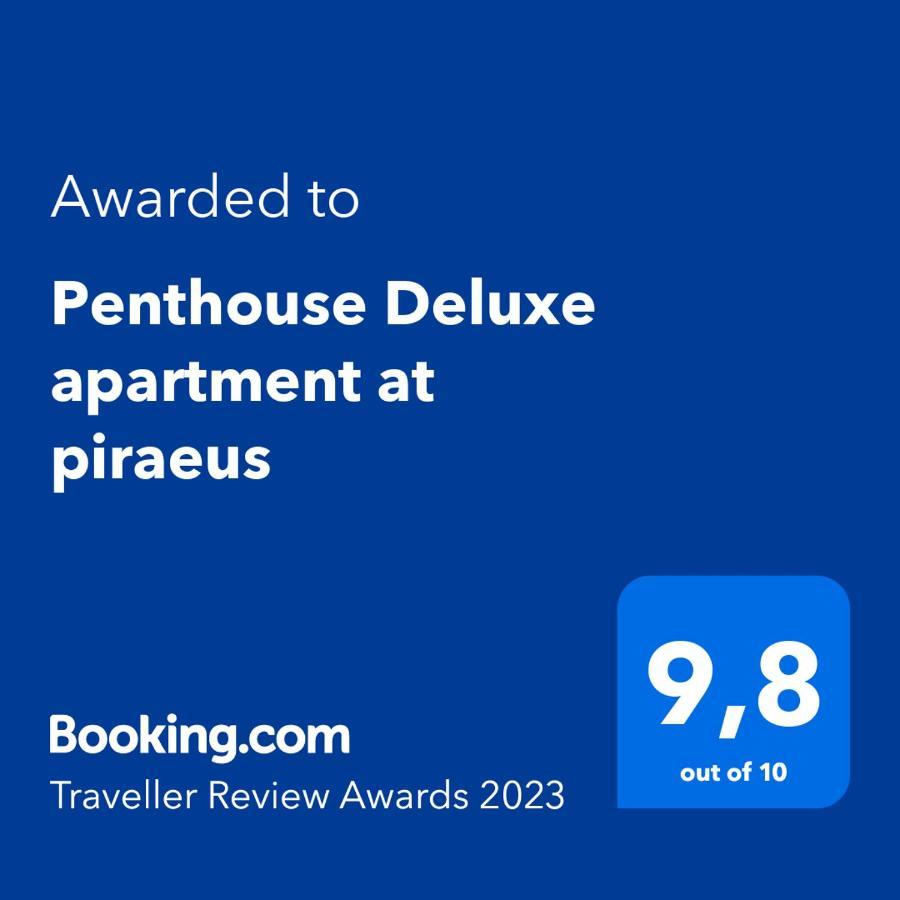 Penthouse Deluxe Apartment At Piræus Eksteriør billede
